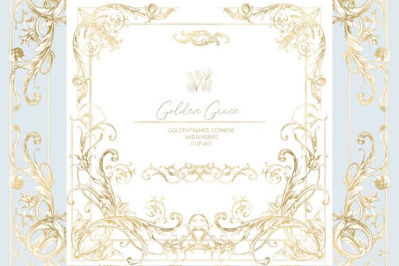 Download Gold Ornate Victorian Frame Clipart - Art Collection