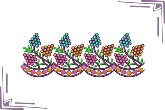 Download Mexican Style Floral Border - Floral Collection