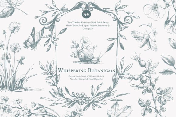 Download Vintage Clipart – Ink Illustration - Art Collection