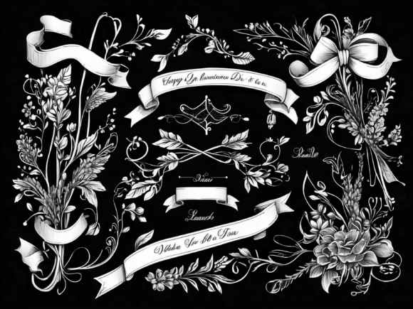 Download About Hand Drawn Floral Decorative Borde - Floral Collection