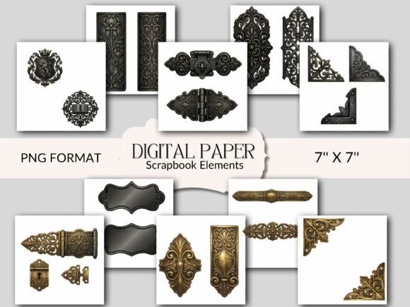 Download Vintage Junk Journal Book Ornate Clipart - Art Collection